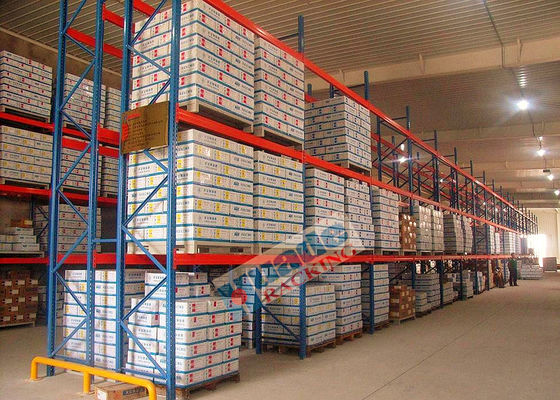 Support de palette d'OIN Q235B enterrant le système de défilement ligne par ligne de l'entrepôt 1500kg
