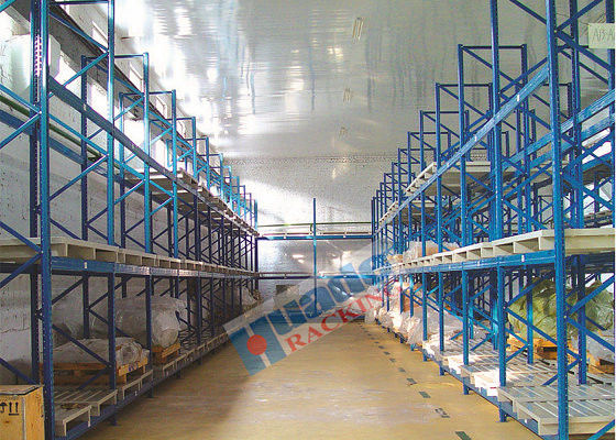 Support et étagère bleus d'entrepôt des rayonnages à pallettes réglables 1000kg