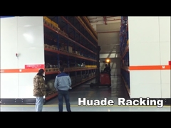 Le stockage mobile d'étagère multiple de palette de rangée étire anti-choc